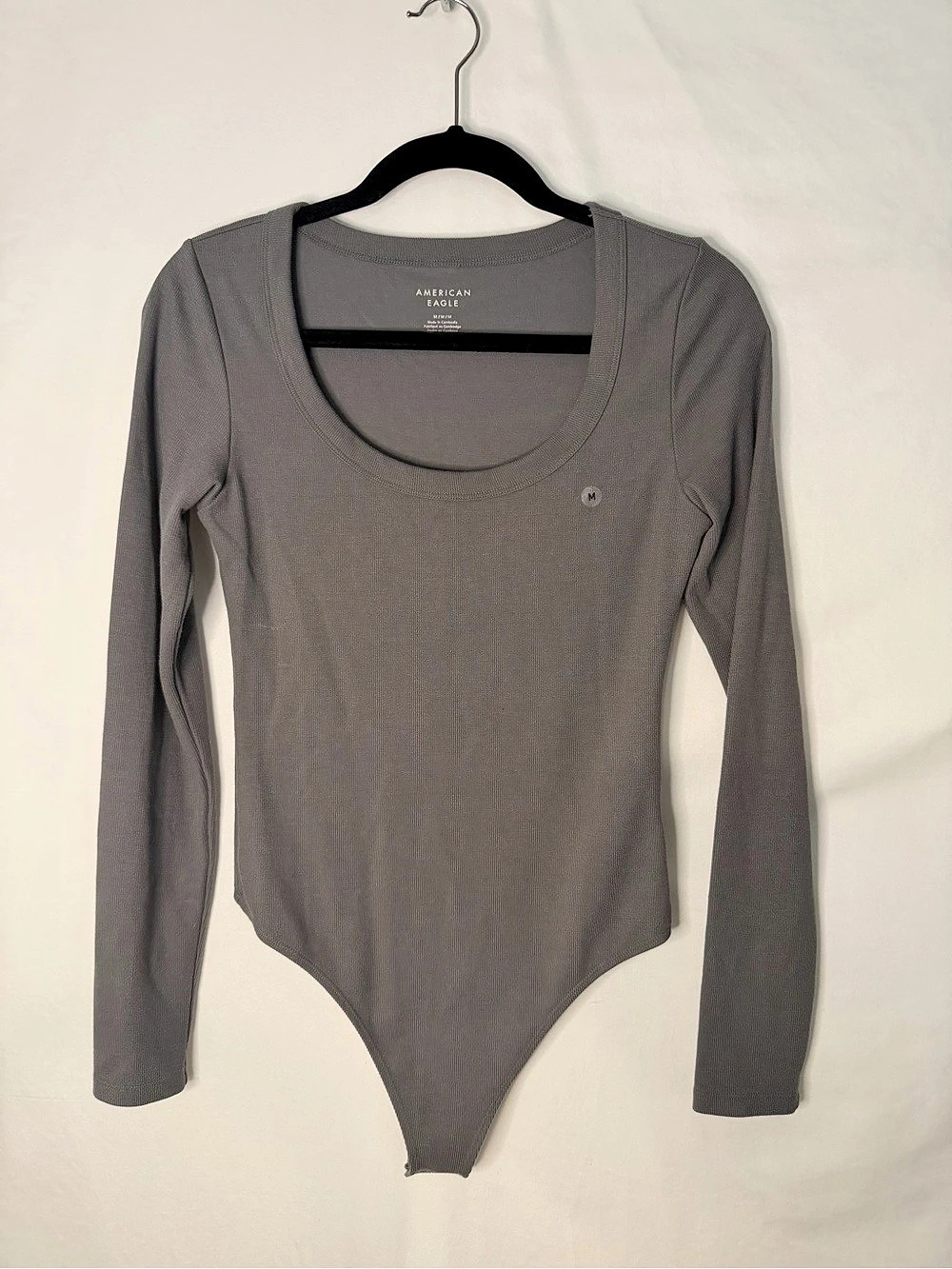 American Eagle AE Long-Sleeve Scoop Bodysuit